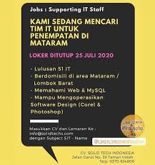 We did not find results for: Loker Lombok 2020 Mataram 2021