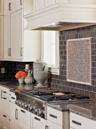 We've obvious a ton of kitchen backsplashes decked out in a herringbone arrangement software alms tiles. Smoky Gray Subway Tile In White Kitchen Hgtv