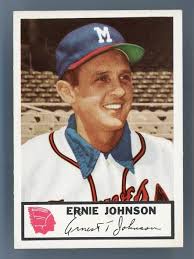 1953 Johnston Cookies #7 Ernie Johnson EX/NM **BB-2426**