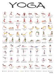 Print A4 Poster Yoga Hatha Yoga Asanas Educational Poster With Yoga Postures Sanskrit With Hatha Yoga Asanas Hatha Yoga Poses Yoga Asanas