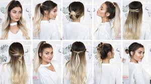 From the short pixie cut, straight bob to a long layered hair, you can choose anyone you like depending on the occasion. 10 Easy Heatless Back To School Hairstyles Youtube