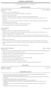 Writing tips, suggestions and more. Quality Officer Resume Sample Mintresume