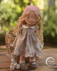 Connie 16 Natural Fibre Art Doll By Waldorfdollshop Ooak Art Dolls Waldorf Dolls Clothes Waldorf Doll