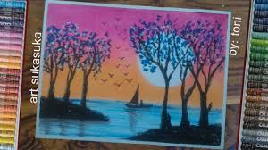 10 pemandangan air terjun yang mudah dilukis kumpulan gambar sketsa pemandangan alam yang mudah di gambar denga lukisan pemandangan kota lukisan pemandangan Cara Mudah Menggambar Menggunakan Crayon Pemandangan Alam Sore Hari Painting Lukisan Gambar Simpel