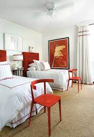 Two Beds One Room Bedroom Design Guest Bedrooms Bedroom Red
