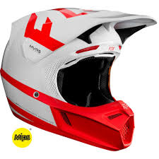 Details About Fox Racing V3 Preest Limited Edition Mx Offroad Helmet White Red