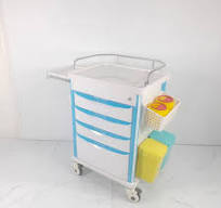 Hospital Clinic Nursing 304 Stainless Steel Cart Medical Trolley