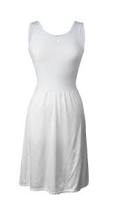 Women S Cotton Full Length Dress Slip White Cv11djw5mb5 In 2020 White Slip Dress Full Length Dress Slip Dress