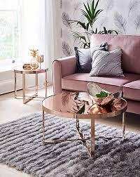 Ayla Rose Gold Mirrored Coffee Table Gold Living Room Decor Rose Gold Furniture Table Decor Living Room