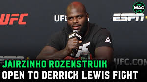 Share the best gifs now >>>. Jairzinho Rozenstruik Open To Derrick Lewis Fight But I Don T Want To Run Into His Big Punch Youtube