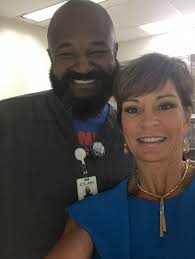 I met this wonderful man in a hospital cafeteria today. He reminded me I  interviewed him in 1992 when he was an innocent victim who happened to be  shot while at a