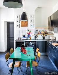 Even if you had a home built just for you from the ground up, you'll want to do some cleaning before you move in. These 70 Rooms Prove A Pop Of Color Is All You Need Kitchen Plans Kitchen Interior Kitchen Design