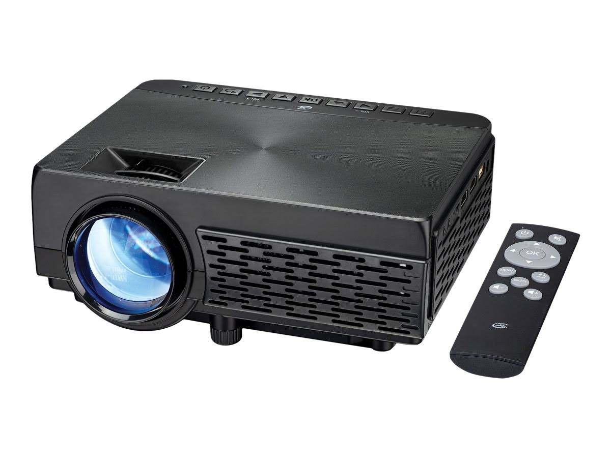 GPX Projector with Bluetooth & 120" Projection Screen