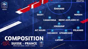 Dans la surface suisse, olivier giroud domine fabian schär et cadre sa tête. Equipe De France Ø¹Ù„Ù‰ ØªÙˆÙŠØªØ± Defaite 3 1 Des Bleuets Face A La Suisse Suifra