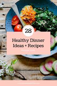 Free Downloadable 28 Day Dinner Menu With Healthy Recipe Ideas All Recipe Links Included Clean Eating Meal Plan Healthy Dinner Recipes Easy Healthy Dinner