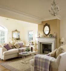 Serene Neutral Living Room Lavender Mauve Accents Fireplace Lilac Living Rooms Mauve Living Room Purple Living Room