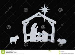 Manger Silhouette Baby Jesus Mary Joseph Lambs Stock Photo Image Of Child Peace 28054160