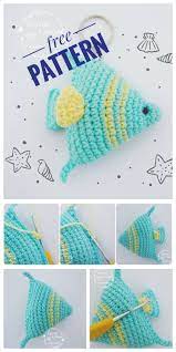 Lace can seem intimidating at first, but with a bit of practice you can get the hand of it quite quickly! Crochet Fish Keychain Amigurumi Free Patterns