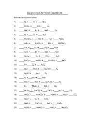 We did not find results for: Chemistry Balancing Chemical Equations Worksheet Brainly In