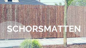 verkoop en plaatsing van schorsmatten omheining tuinaanleg tuin