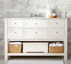 Using general finishes milk paints, i created a faux gray stain that has transformed this vanity into an undeniable beauty fit for a pottery barn catalog. Classic 55 Single Sink Vanity Pottery Barn