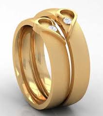 Gold wedding ring designs mounted with tiny diamonds are a sight to behold and a joy to wear. 15 Matching Pair Couple Gold Rings Designs In India