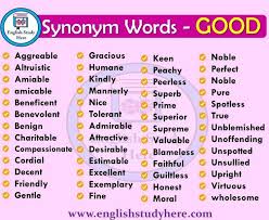 Good Synonyms Words English Study Here Learning Go Synonyms For Awesome English Study Good Vocabulary Words