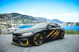 Black And Gold Car Wrap Bmw M4 Monster Gold Wrap Bmw M4 Bmw Super Luxury Cars