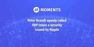 Latest xrp news and exchanges. Peter Brandt Openly Called Xrp Token A Security Issued By Ripple Latoken Moments