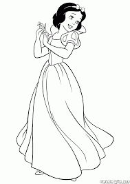 Blanca Nieves Para Colorear
