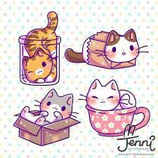 See more ideas about cat art, cute drawings, cute art. Drawing Kawaii Chibi Cute Cat Drawing