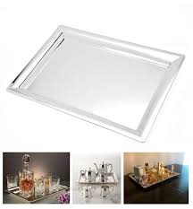 Posted on sunday, 12 january 2014. Le Raze Elegant Mirrored Rectangular Silver Tray Mirrored Tray For Whiskey Decanter Candle Sticks Vanity Set Perfume Tray And Serving Buy Online In Colombia At Desertcart Co Productid 31113435