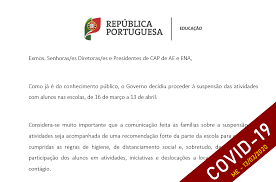 It was first identified in december 2019 in wuhan,. Comunicado Do Ministerio Da Educacao As Escolas