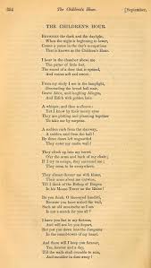 Henry Wadsworth Longfellow The Children S Hour Atlantic Monthly September 1860 Volume Vi Number 3 Forgotte Kids Poems Childrens Poetry Childrens Poems