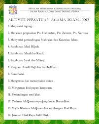 Persatuan islam, islamic reform in twentieth century indonesia. Surau Al Madinah Semesta Senarai Aktiviti Persatuan Agama Islam Tahun 2017