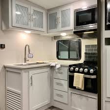 16 smart camper decorating ideas travel trailers ~ matchness.com. White 8 Kitchen Faucet Rv Camper Trailer Rv Trailer Camper Parts Rv Camper Parts