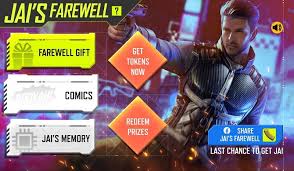 Garena is now hosting the jai's farewell event in the game where it's offering players free items & the jai character itself for free to commemorate its departure from the game. 7s7tvagtc42rzm