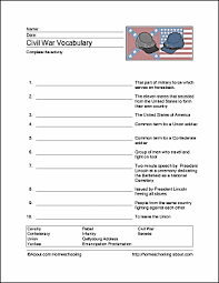 civil war vocabulary crossword puzzles and more