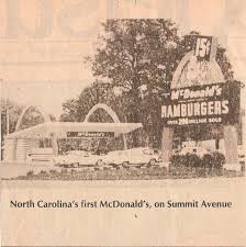 The First Mcdonald S In Greensboro On Summit Avenue North Carolina Greensboro Nc Greensboro