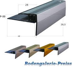 Aluminium kantenprofil produkte sind am beliebtesten in southeast asia, domestic market, und north america. 7 22mm Treppenkantenprofil 3 Teilig Flexibel Top Qualitat