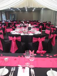 Wedding Decorations Style Gallery Pink Black Weddings Wedding Decorations Wedding Chairs