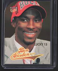 2004-05 Ultra Ben Gordon Gold Medallion Lucky 13 Rookie Card RC #178