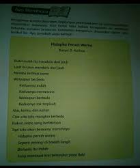 A Apakah Yang Kamu Bayangkan Ketika Membaca Puisi Inib Menurutmu Apakah Isi Puisi Inic Tentukan Brainly Co Id