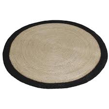 Découvrez dans notre rayon tapis de salon un vaste choix d'articles à petit prix ! Tapis De Salon Rond En Jute Bords Noirs O 150 Cm Cdiscount Maison