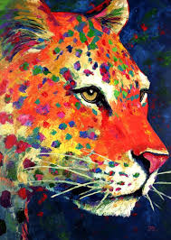 Leopard Painting Anf053 Jpg 570 800 Animal Paintings Abstract Animals Cat Painting