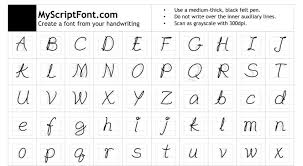 Define what characters you want to be in your font, download a blank template of those characters, carefully write those letters in your own handwriting, upload a picture of those papers back to the site, and then build the font into a single font file that you can use to install into programs like microsoft excel or wordpress. Turn Your Handwriting Into A Font With Myscriptfont Hongkiat