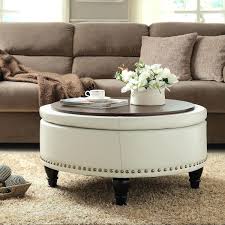 Ottoman coffee tables can make a statement in your living space. Leather Round Ottoman Coffee Table Ideas On Foter