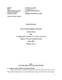 Cara membuat resume & contoh resume. Doc Ekonomi Makro Resume Buku Adiwarman Intan Yuliana Academia Edu