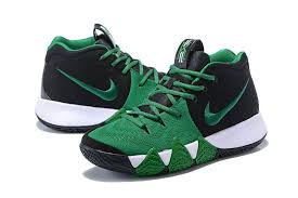 Black And Green Nike Basketball Shoes 2018 Nike Kyrie 4 Black Green White For Sale Air Jordans 2018 Nike Kyrie Nike Nike Shoes Girls