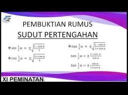 Pembuktian Rumus Sudut Pertengahan Youtube